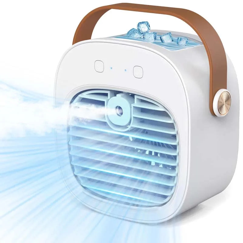 Desktop Electric Water Air Cooler Cooling Fan Usb Rechargeable Portable Mini Air Conditioner Fan Mute Mini Air Cooling