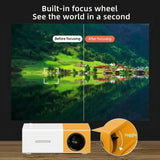 2025 Mini YG300 Lightweight Portable Projector Ultra HD Home Living Room Bedroom Home Cinema Mobile Intelligent Projection