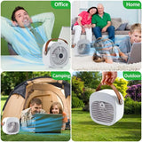 Desktop Electric Water Air Cooler Cooling Fan Usb Rechargeable Portable Mini Air Conditioner Fan Mute Mini Air Cooling