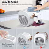Desktop Electric Water Air Cooler Cooling Fan Usb Rechargeable Portable Mini Air Conditioner Fan Mute Mini Air Cooling