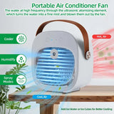 Desktop Electric Water Air Cooler Cooling Fan Usb Rechargeable Portable Mini Air Conditioner Fan Mute Mini Air Cooling