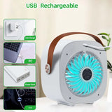 Desktop Electric Water Air Cooler Cooling Fan Usb Rechargeable Portable Mini Air Conditioner Fan Mute Mini Air Cooling